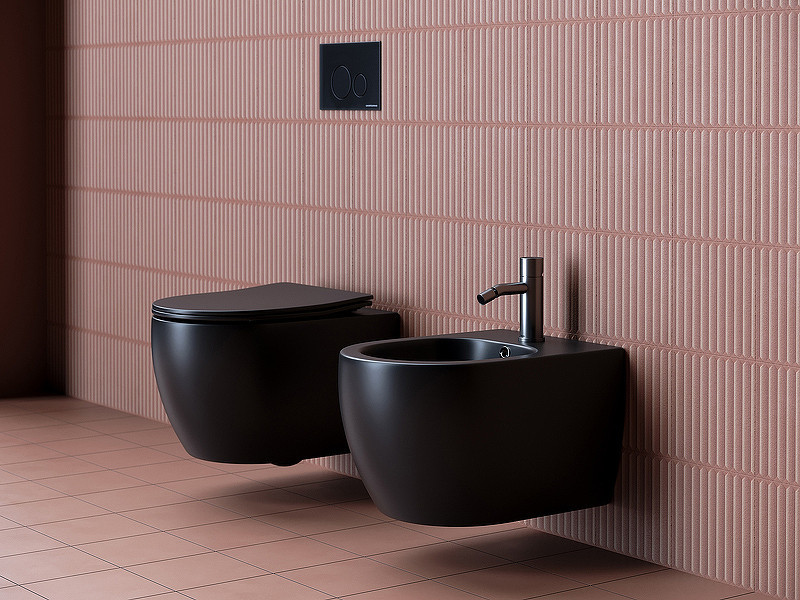 Унитаз Ceramicanova Play CN3001MB подвесной Черный матовый с сиденьем Микролифт