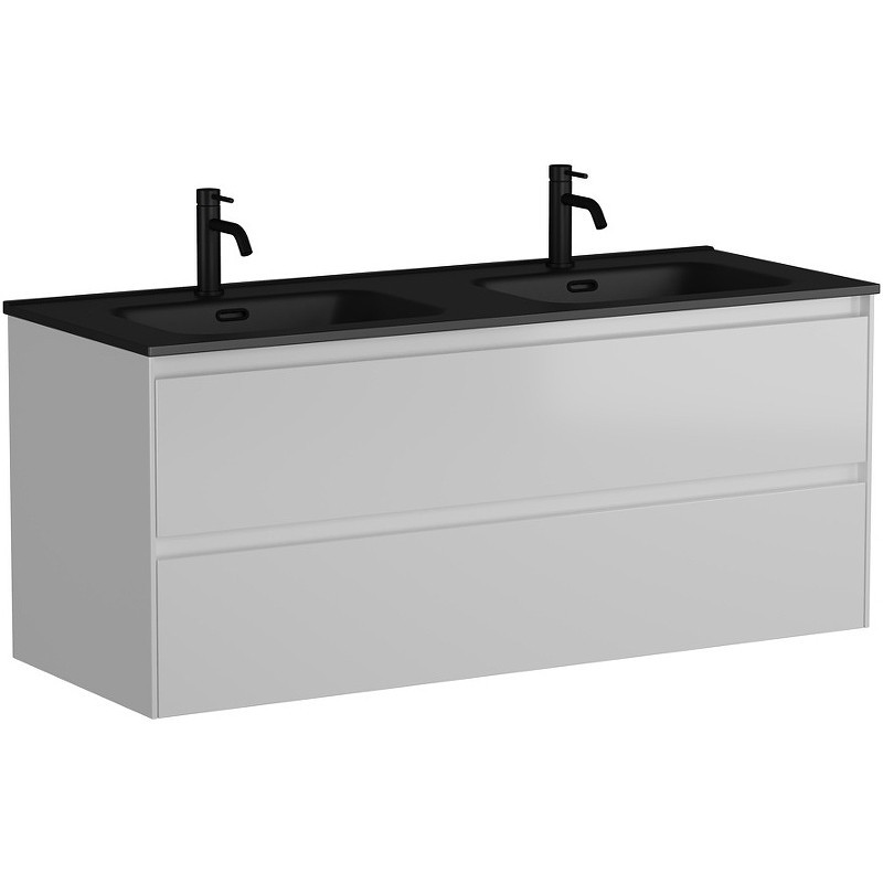 Тумба под раковину Sancos Cento 120 CN120-2W подвесная Белый глянец