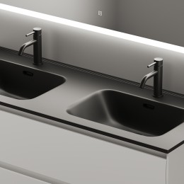 Тумба под раковину Sancos Cento 120 CN120-2W подвесная Белый глянец