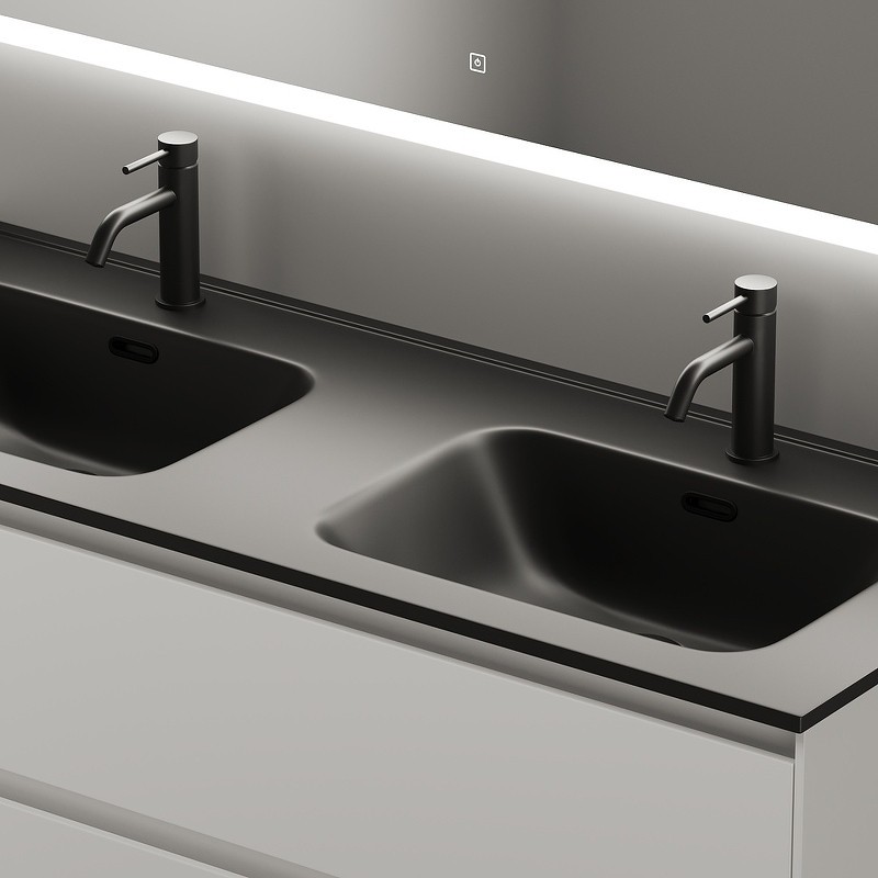 Тумба под раковину Sancos Cento 120 CN120-2W подвесная Белый глянец