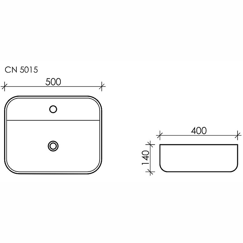 Раковина Ceramicanova Element 50 CN5015 Белая