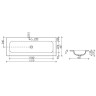 Раковина Ceramicanova Grace 120 CN7017 Белая