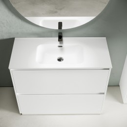 Тумба под раковину Sancos Libra Floor 100 LB100FW Белый глянец