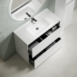 Тумба под раковину Sancos Libra Floor 100 LB100FW Белый глянец
