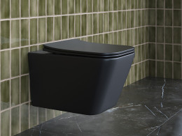 Унитаз Ceramicanova Metric CN3007MB подвесной Черный матовый с сиденьем Микролифт