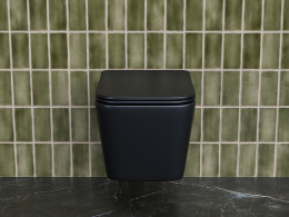 Унитаз Ceramicanova Metric CN3007MB подвесной Черный матовый с сиденьем Микролифт