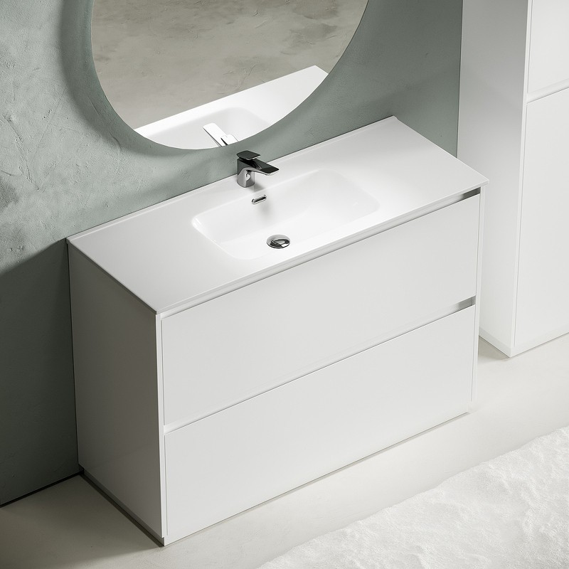 Тумба под раковину Sancos Libra Floor 120 LB120F-1W Белый глянец