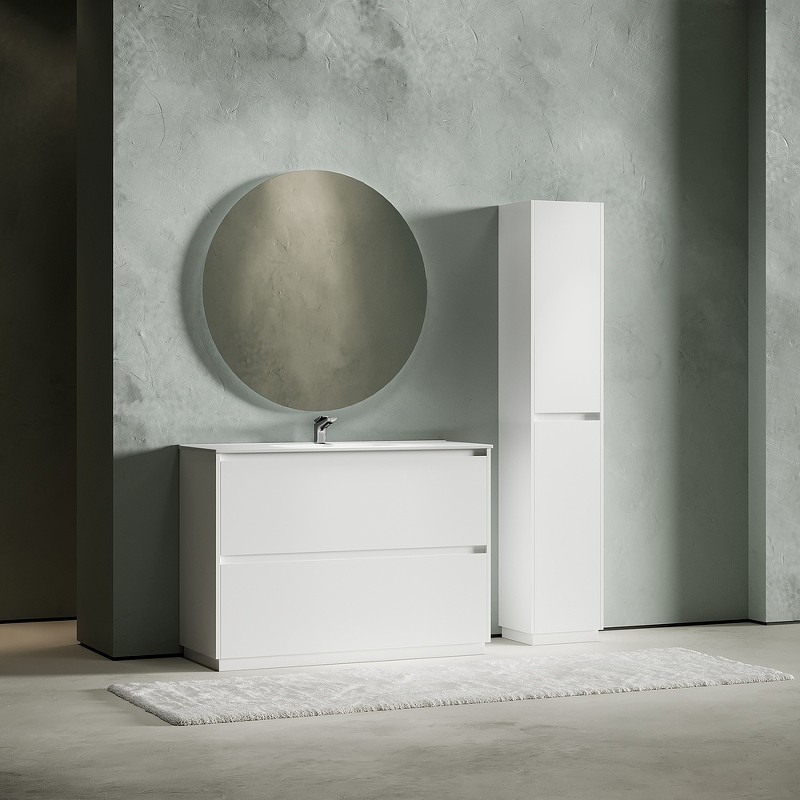 Тумба под раковину Sancos Libra Floor 120 LB120F-1W Белый глянец