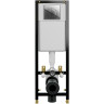 Комплект унитаза Ceramicanova Forma CN3009 с инсталляцией Cersanit Black 35 S-IN-BLACK-Cg-w с сиденьем Микролифт и клавишей смыва Хром