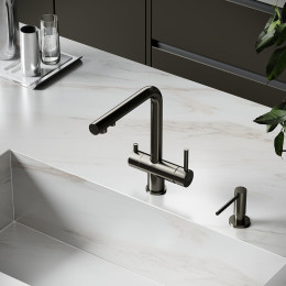 Смеситель для кухни Sancos Foster SC4014GG цвет Вороненая сталь