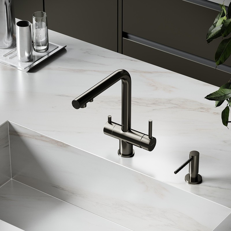 Смеситель для кухни Sancos Foster SC4014GG цвет Вороненая сталь